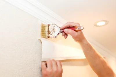 Pose de papier peint à Lussan — revêtements muraux et toiles de verre